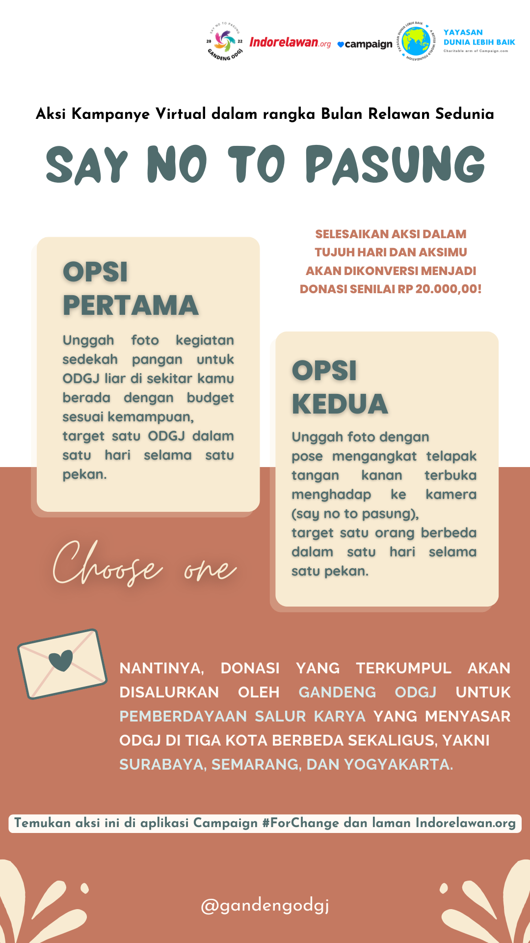 Galeri aktivitas Aksi Kampanye Virtual: Say no to pasung ke-4